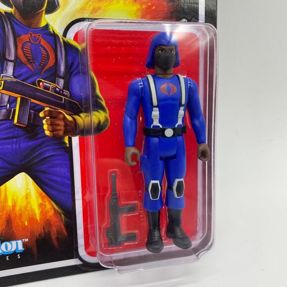 G.I. Joe Cobra Trooper Infantry Reaction Figures Super 7 Hasbro 2021 New Sealed - Picture 3 of 4